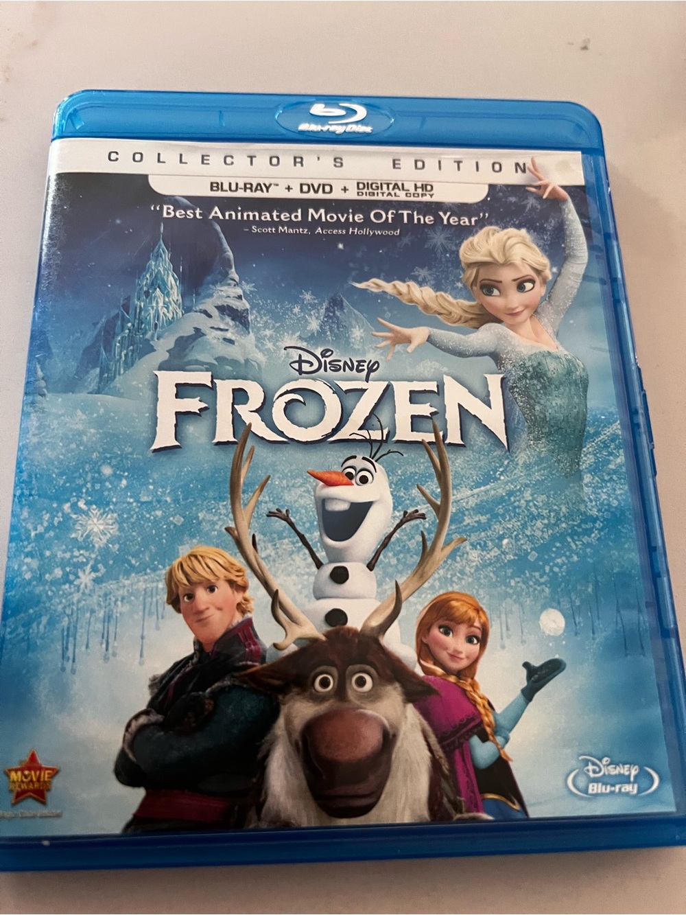 Disney Frozen Blu-ray Case with Icy Blue Artwork